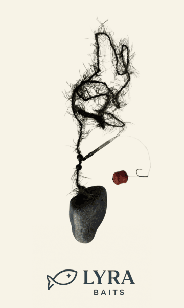 Elicopter fir camuflat natural, cu piatră naturală și fir de păr fluorcarbon